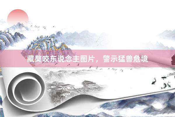 藏獒咬东说念主图片，警示猛兽危境